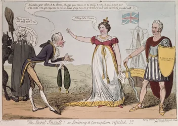 De geheime belediging of omkoping en corruptie afgewezen, gepubliceerd door Benbow, 1820